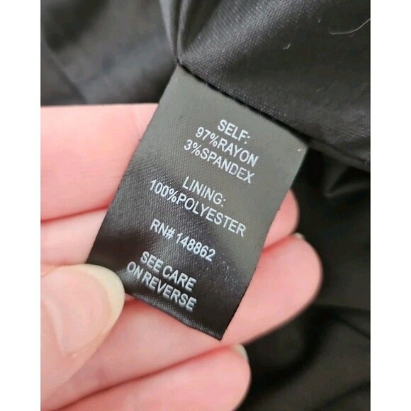 Torrid Chevron Challis Black & White Dress 12 Sleeveless Lined Back Zip Skater - Picture 8 of 8